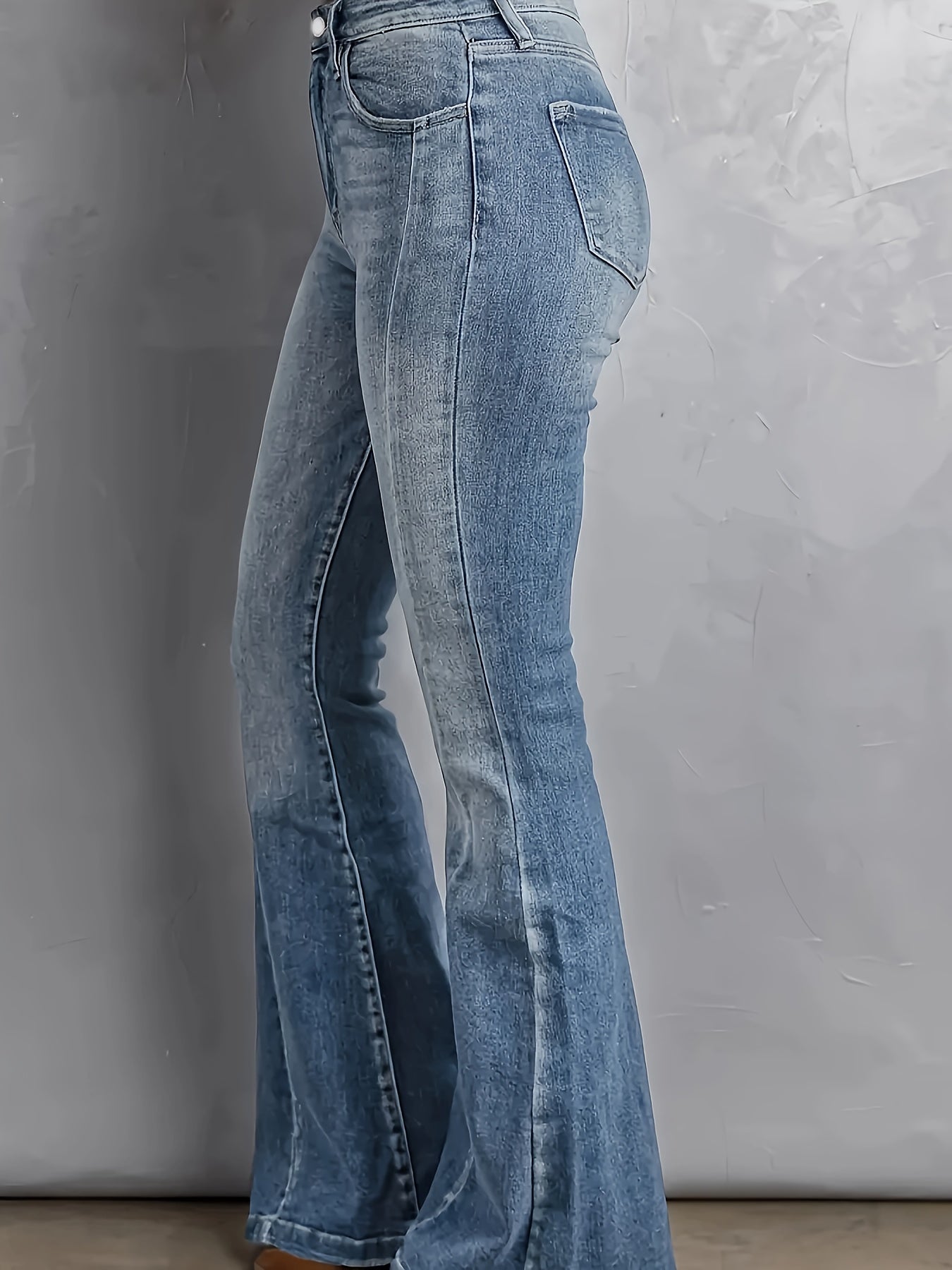  High Rise High Stretch Flared Leg Jeans