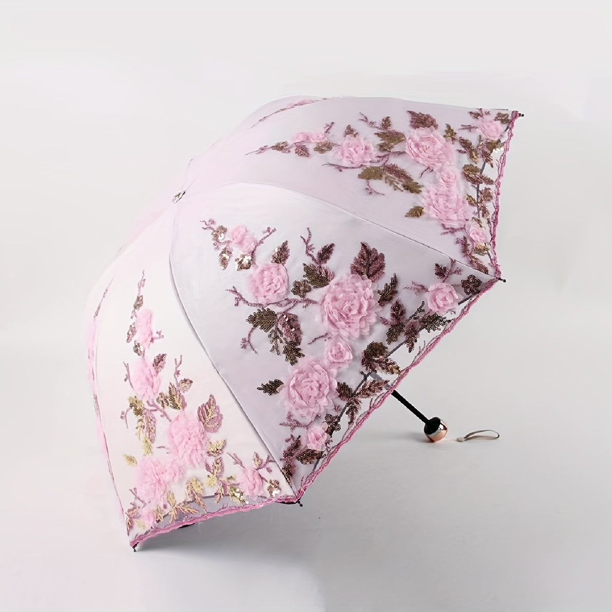 Floral Princess Girls Women's Umbrella UV Protection Thicken
