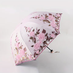 Floral Princess Girls Women's Umbrella UV Protection Thicken