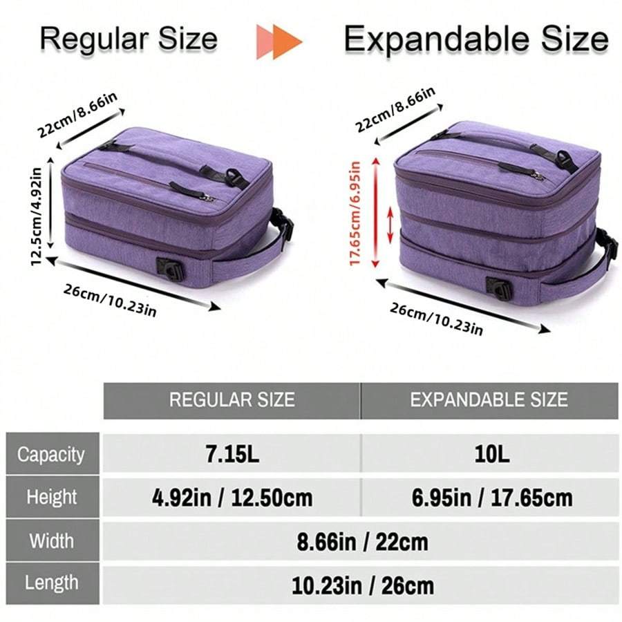 Insulated Bento Lunch Bag Square Oxford Cloth Hand Washable Aluminum Foil