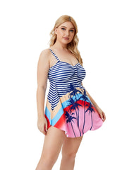  Tropical Print Bikini Set Women's Swimsuit Set