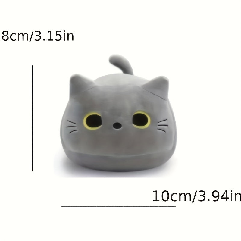Grey Cat Throw Pillow Plush Doll Gift Decoration Doll