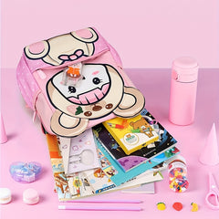 Cartoon Backpack Lightweight Schoolbag For Boys Girls Aged 3-6