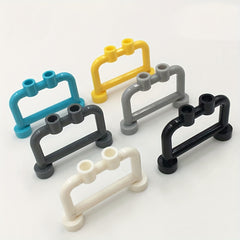 12pcs ABS Building Block Traffic Road Guardrail Set for DIY Animal Scene Play