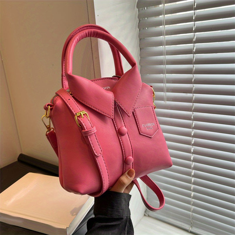 Unique Shirt Crossbody Bag All Match Bag With Detachable Strap Satchel Bag