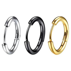 Stainless Steel Hoop Earrings Circle Ear Piercing Jewelry
