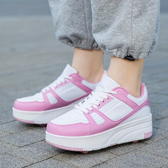Chunky Skate Shoes Removable Retractable Wear Resistant Breathable