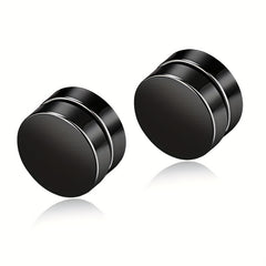 Men's Stainless Steel Magnetic Ear Clip Earrings