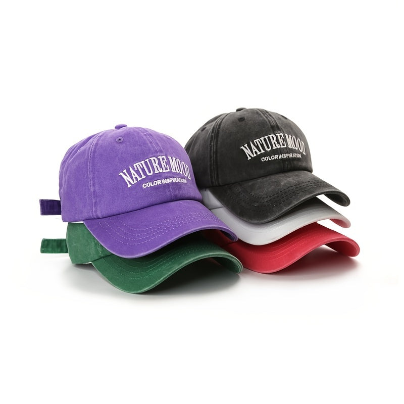 Solid Baseball Cap Vintage Hats Washed Distressed Dad Hat For Men Women