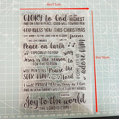 Clear Silicone Stamps for DIY Card Making Scrapbooking