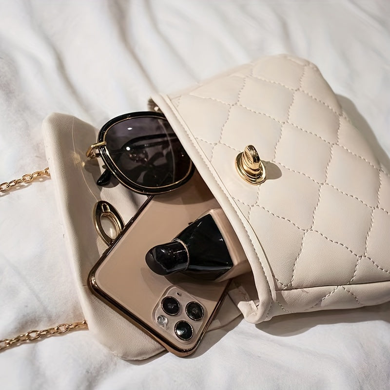 Cloud Quilted Crossbody Bag Chain Shoulder Bag Small Flap Purse