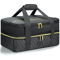 Insulated Lunch Box Double Layer Waterproof Non Leak Fiber Material