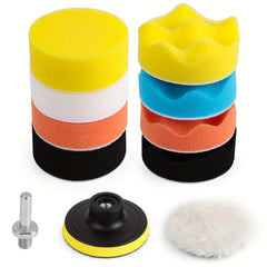 Car Foam Drill 3 Inch Buffing Pad Kit for Polishing Waxing Sealing Glaze