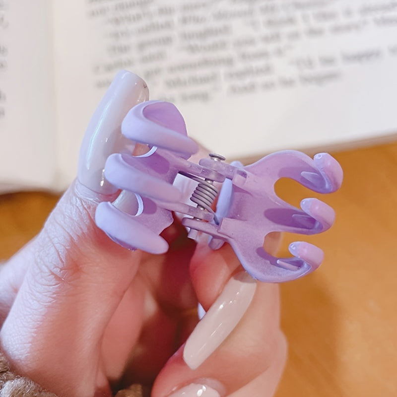10Pcs Set Small Grab Clip Hairpins Frosted Hair Claw Hair Accessories