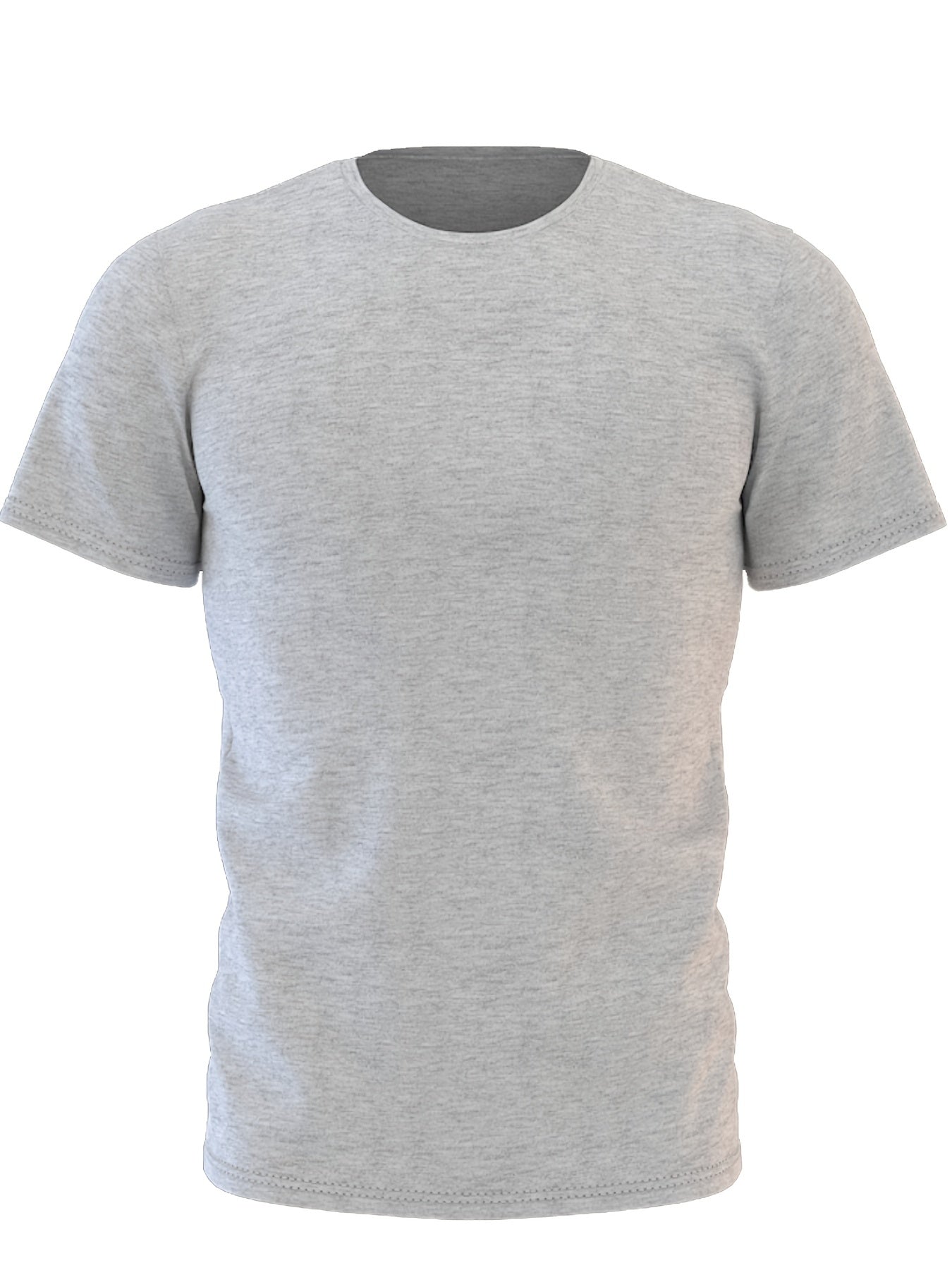 Casual Stretch Short Sleeve Crew Neck Graphic T-shirt for Men