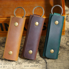 Men's Leather Keychain Bag Key Protection Case