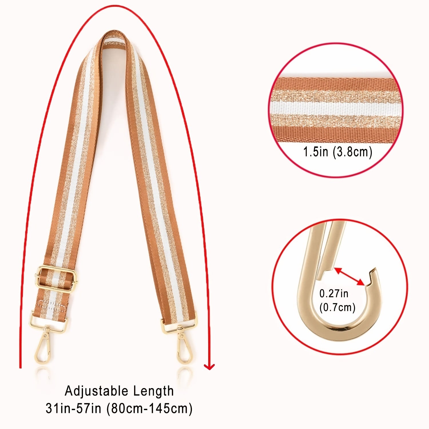 Adjustable Handbag Strap Replacement Wide Portable Multifunctional