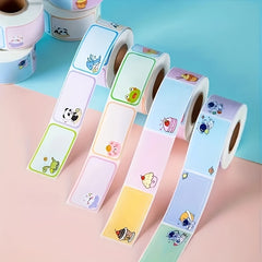 Cartoon Name Stickers for Preschool Students