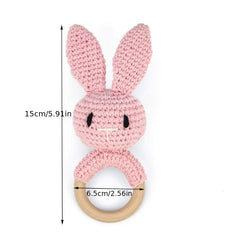Animal Crochet Rattle Baby Toys Baby Car Hanging Bed Toys Knitted Dolls