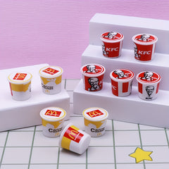 5pcs Set 1 12 Dollhouse Mini Fast Food Family Bucket Model Toys