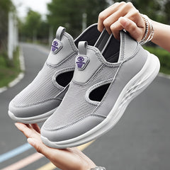 Women's Solid Flying Woven Sports Shoes Breathable Casual Sneakers