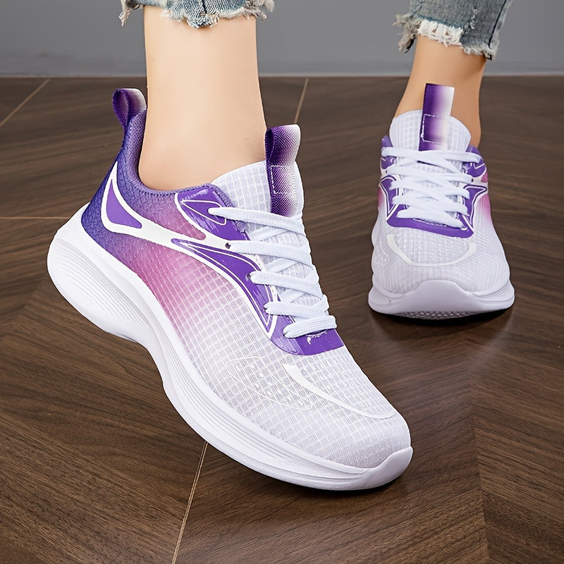 Women's Ombre Lace-Up Running Shoes