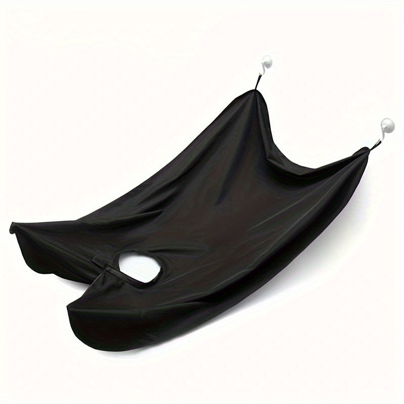 Men's Beard Scraping Shaving Bib with Extra Wide Tie
