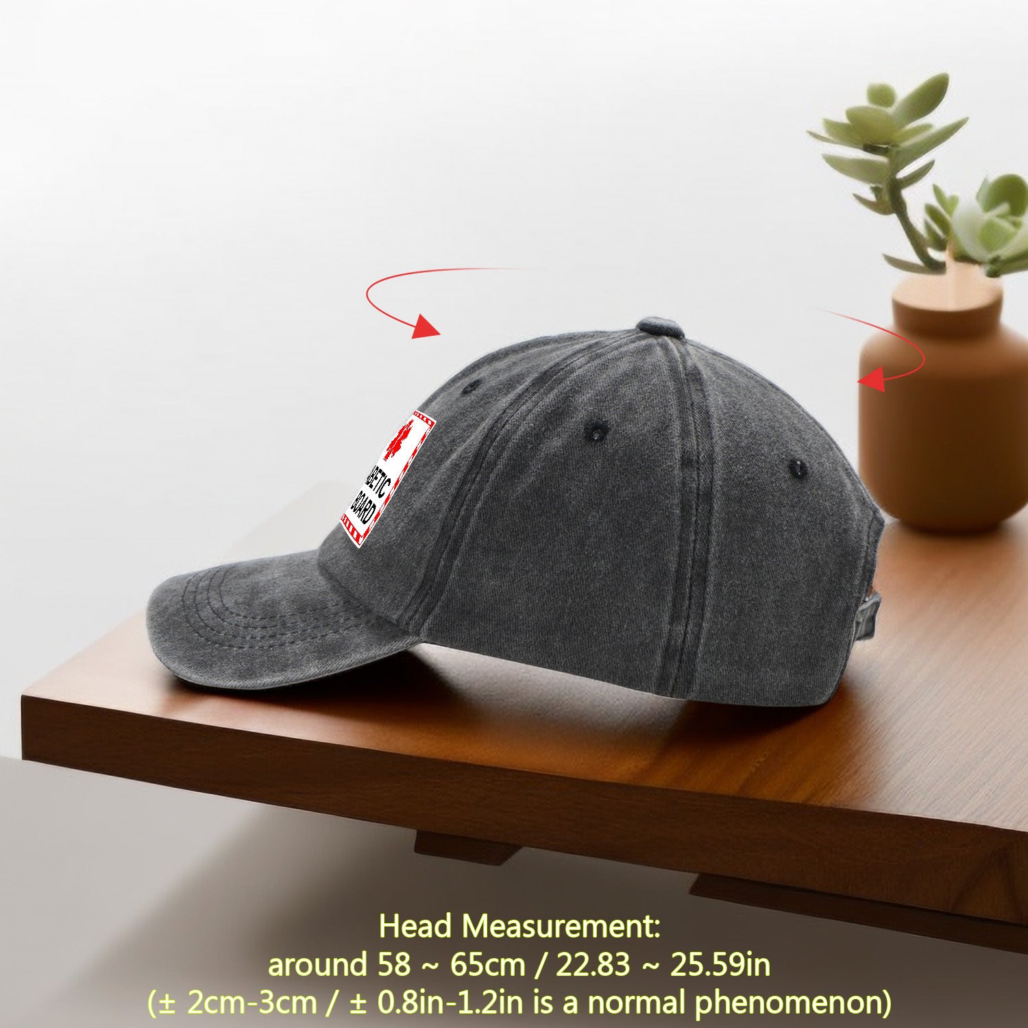 Diabetic Awareness Baseball Cap with Diabetic on Board Print