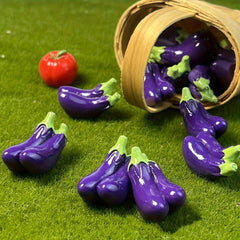 Mini Fruit and Vegetable Ornaments Tabletop Decorations DIY Gel