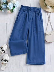 Girls Casual Wide Leg Pants Spring Summer Clothes