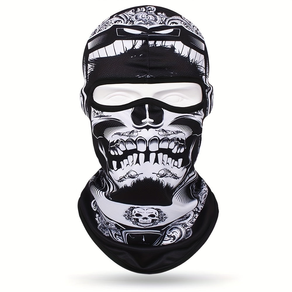 Multicolor Skull Mask Cycling Hat Windproof Dustproof Sun Protection