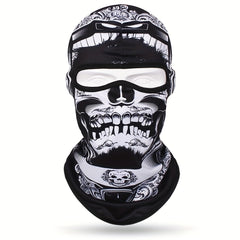 Multicolor Skull Mask Cycling Hat Windproof Dustproof Sun Protection