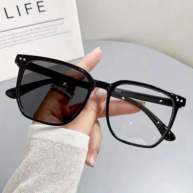 Y2K Block Sunglasses Square UV400 Sun Shades Glasses Beach Party