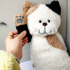 Flower Cat Plush Toy with Pockets