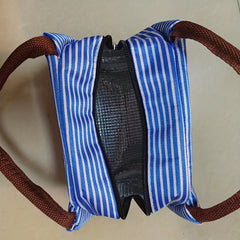 Portable Striped Insulated Bag for Office School Picnic