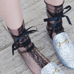 Lace Mesh Socks Sweet & Lolita Sheer Socks Women's Stockings