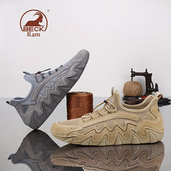 Men's Lightweight Mesh Lace Up Sneaker for Walking and Jogging