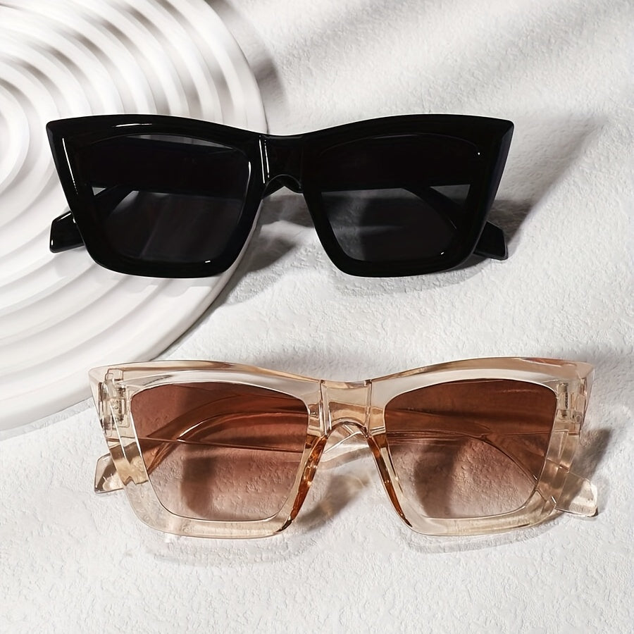 Square Cat Eye Sunglasses UV400 Anti Glare for Men Women