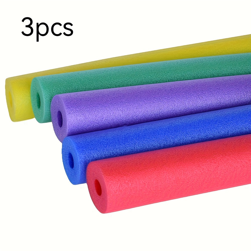 3pcs Vibrant Foam Pool Noodles Lightweight Durable PVC Swimming Accessories