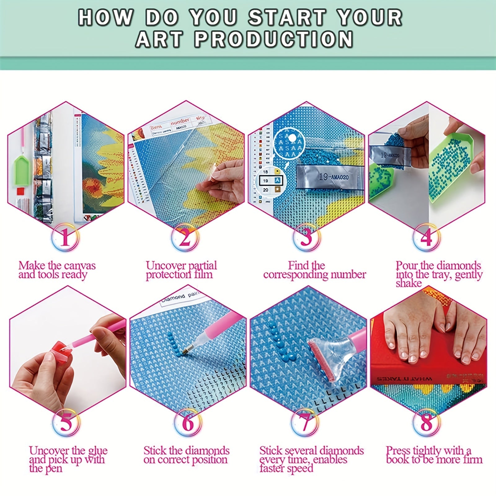 Girl 5D Diamond Painting Full Round Cross Stitch Kit