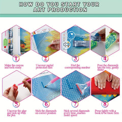 Girl 5D Diamond Painting Full Round Cross Stitch Kit