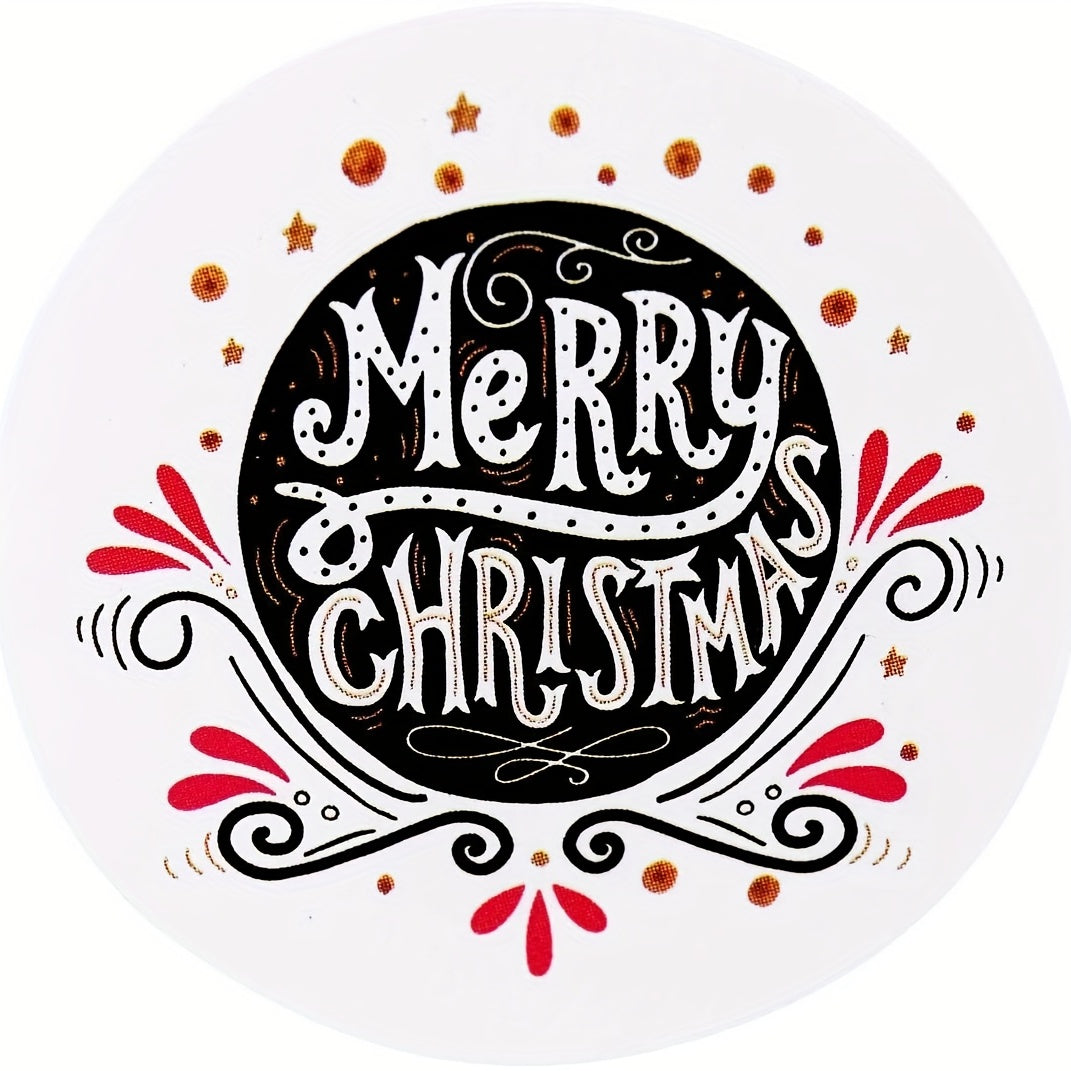 500pcs Round Christmas Santa Decoration Self adhesive Sticker