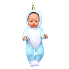 45 72 Cm Doll Wings Unicorn Tail Bodysuit Set Purple Rose Red Pink Multicolor