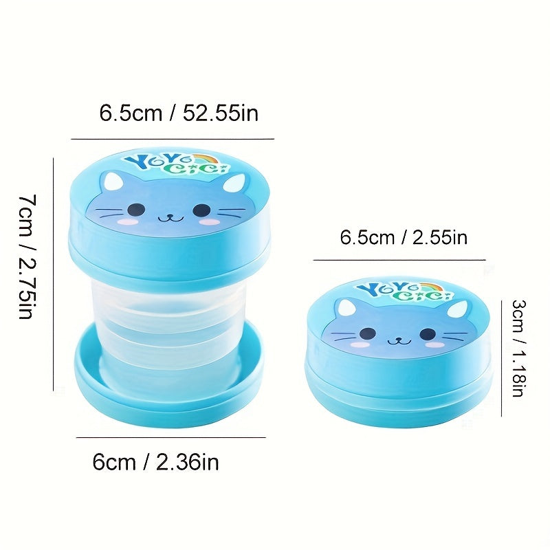 Cartoon Retractable Water Cup Portable Mini Cup for Outdoor Travel