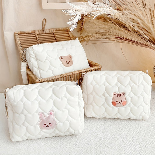 Zipper Handbag for Moms & Babies - Diaper Wipes Love Quilt