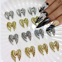 10pc Angel Devil's Wing Nail Charms for DIY or Salons