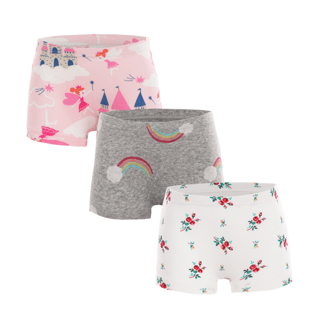 Girls Unicorn Rainbow Graphics Cotton Panties