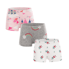Girls Unicorn Rainbow Graphics Cotton Panties