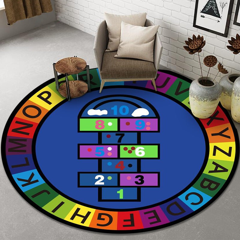 100 08 100 08cm Kindergarten Floor Mat Round Mat Children Small Animal Fruit