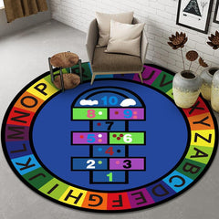 100 08 100 08cm Kindergarten Floor Mat Round Mat Children Small Animal Fruit